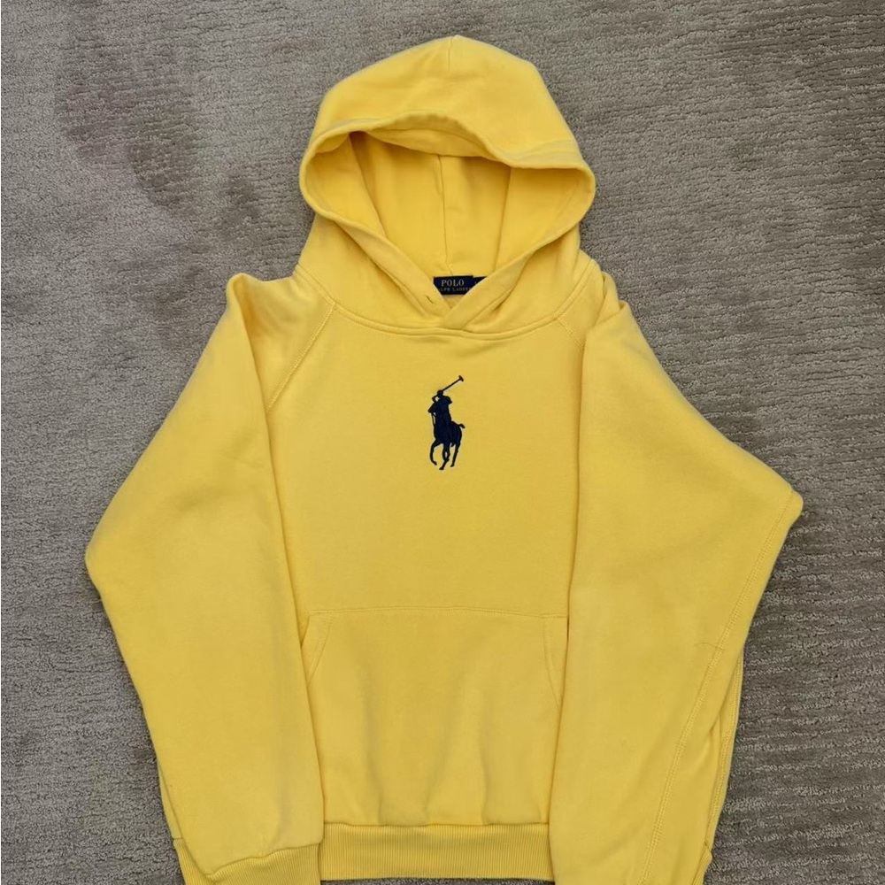 Yellow Polo Ralph Lauren Hoodie with Logo